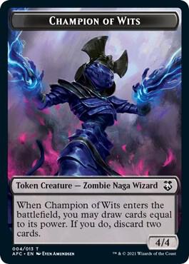 Illusion // Champion of Wits Double-Sided Token (Back)