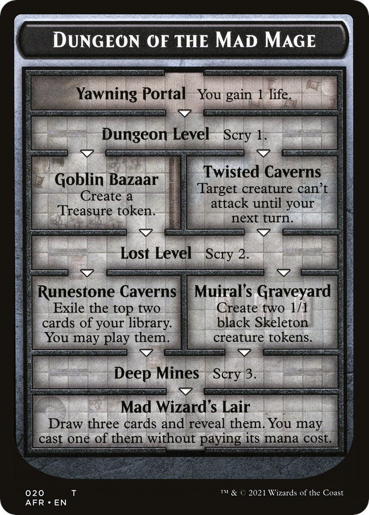 Dungeon of the Mad Mage // Tomb of Annihilation Double-Sided Token