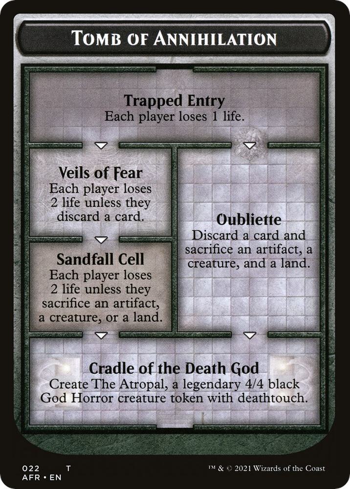 Dungeon of the Mad Mage // Tomb of Annihilation Double-Sided Token (Back)