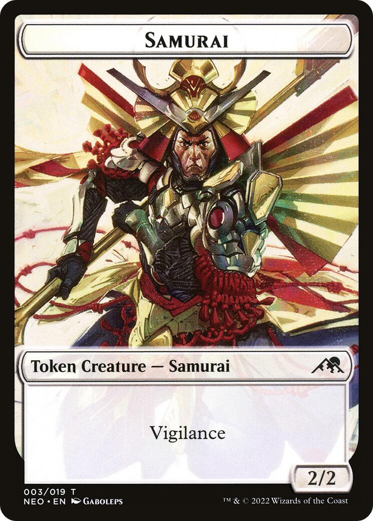 Samurai (003) // Goblin Shaman (008) Double-sided Token