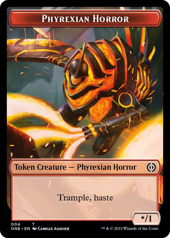 Phyrexian Mite (011) // Phyrexian Horror (004) Double-sided Token (Back)