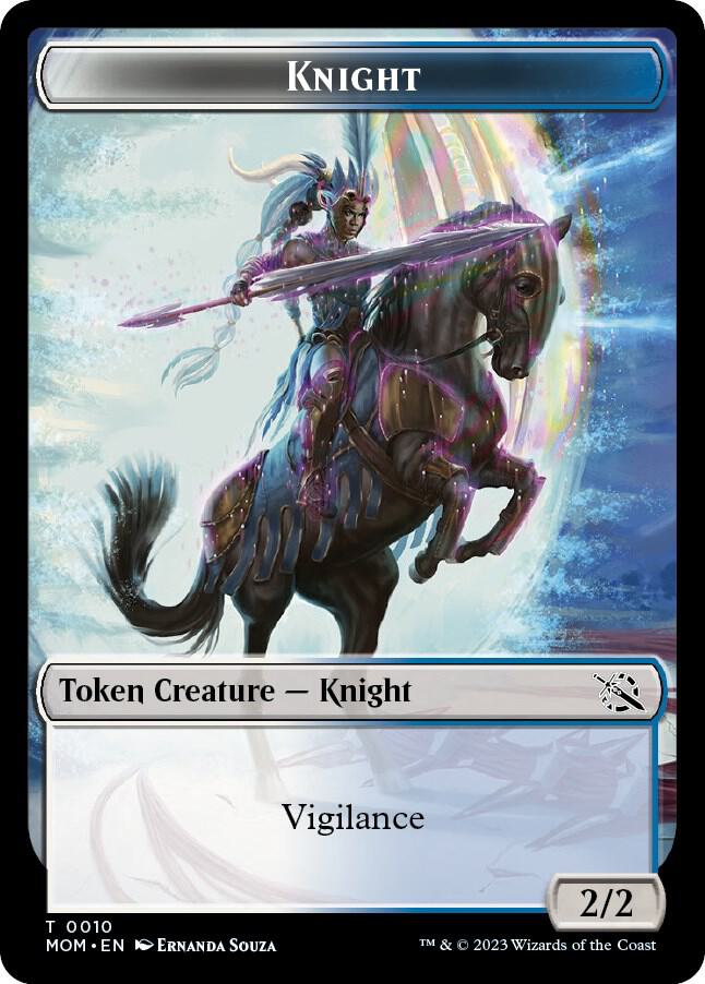 Monk // Knight Double-Sided Token (Back)