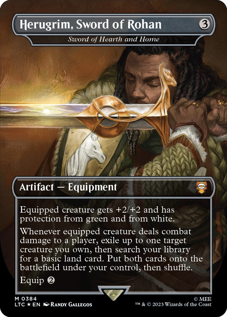 Herugrim, Sword of Rohan - Sword of Hearth and Home (Borderless) (Surge Foil)