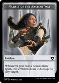 Emblem - Narset of the Ancient Way // Wizard Double-Sided Token