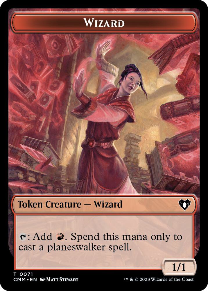 Emblem - Narset of the Ancient Way // Wizard Double-Sided Token (Back)