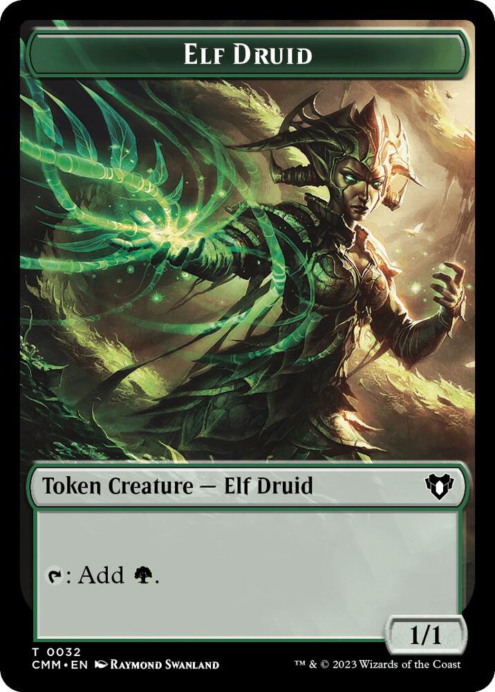 Spirit (0039) // Elf Druid Double-Sided Token (Back)