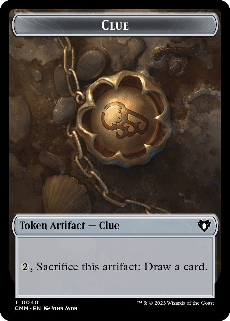Clue // Stoneforged Blade Double-Sided Token