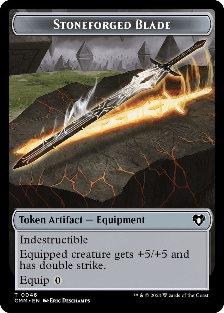 Clue // Stoneforged Blade Double-Sided Token (Back)