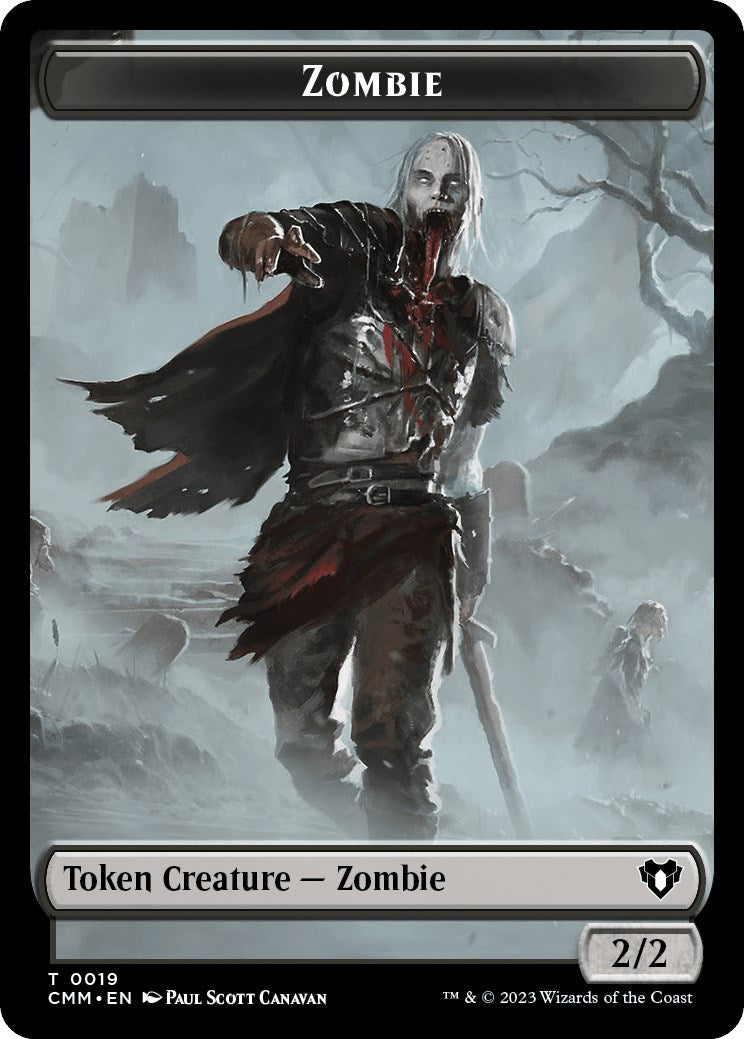 Zombie (0019) // Emblem - Ob Nixilis of the Black Oath Double-Sided Token