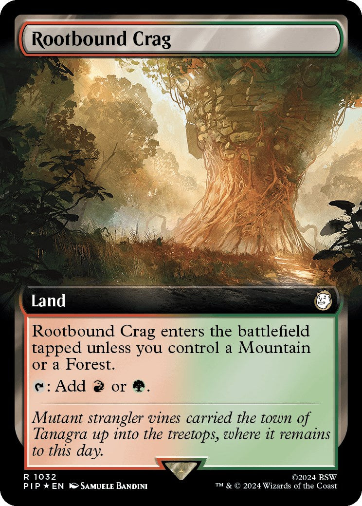 Rootbound Crag (Extended Art) (Surge Foil)