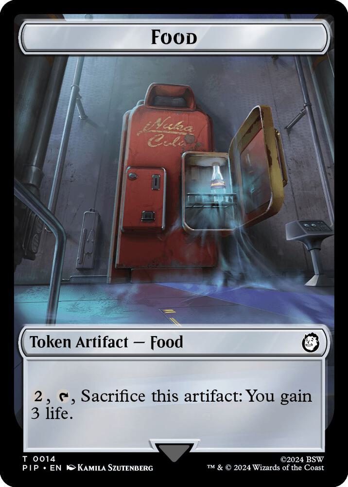 Robot // Food (0014) Double-Sided Token (Back)