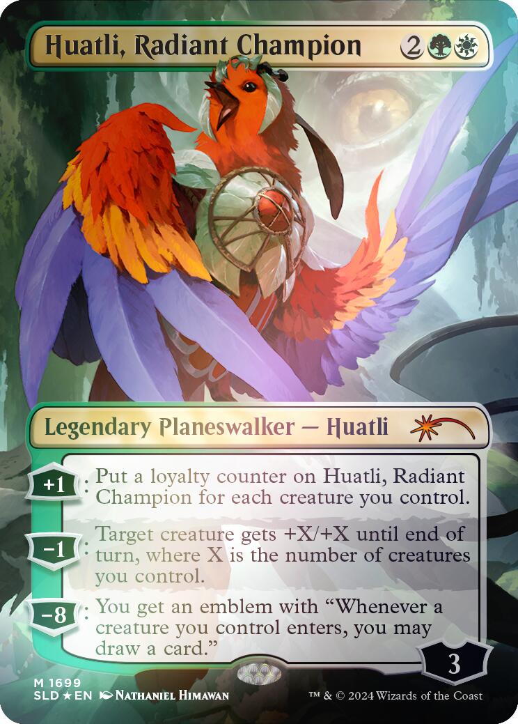Huatli, Radiant Champion (Rainbow Foil)