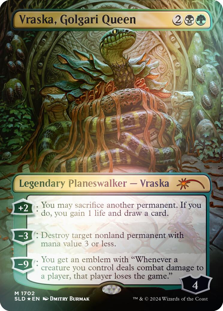 Vraska, Golgari Queen (1702) (Rainbow Foil)
