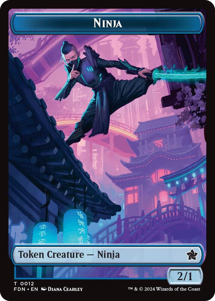 Emblem - Kaito, Cunning Infiltrator // Ninja Doubled-Sided Token (Back)