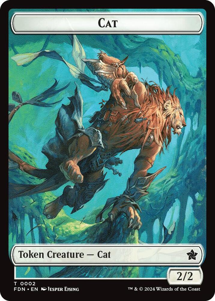 Cat (0001) // Cat (0002) Doubled-Sided Token (Back)