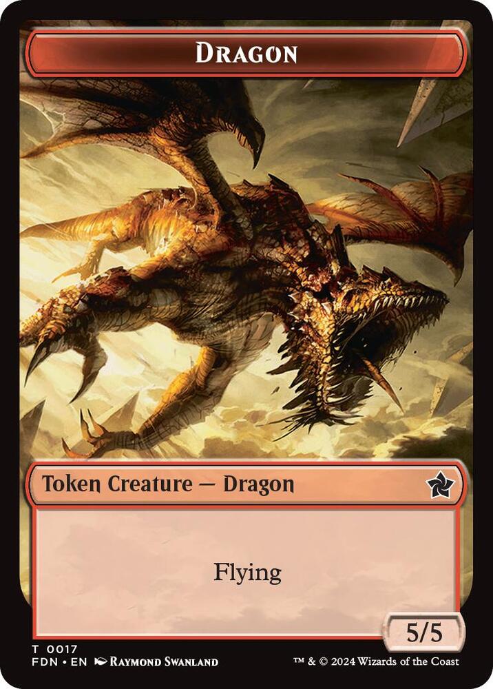Dragon (0016) // Dragon (0017) Doubled-Sided Token (Back)