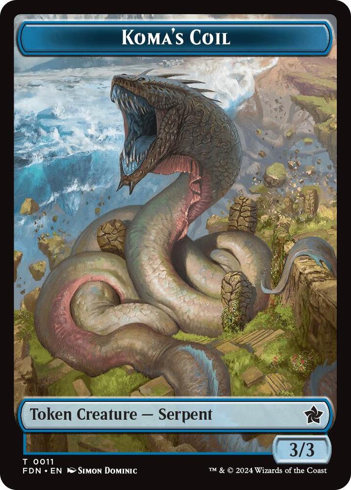 Scion of the Deep // Koma's Coil Doubled-Sided Token (Back)