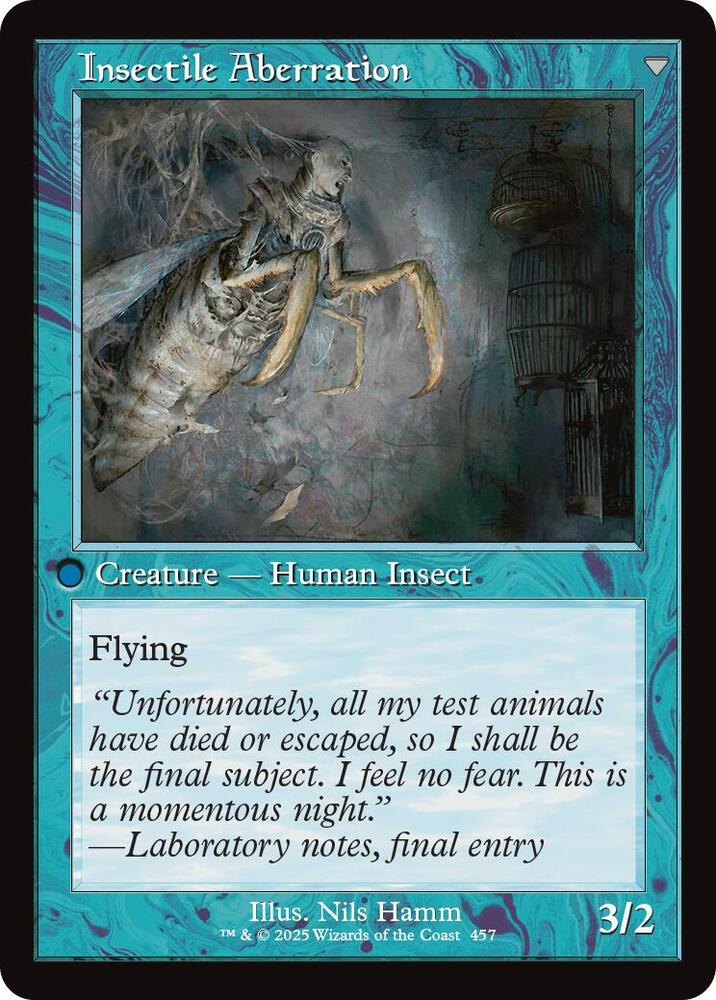 Delver of Secrets (Retro Frame) (Back)