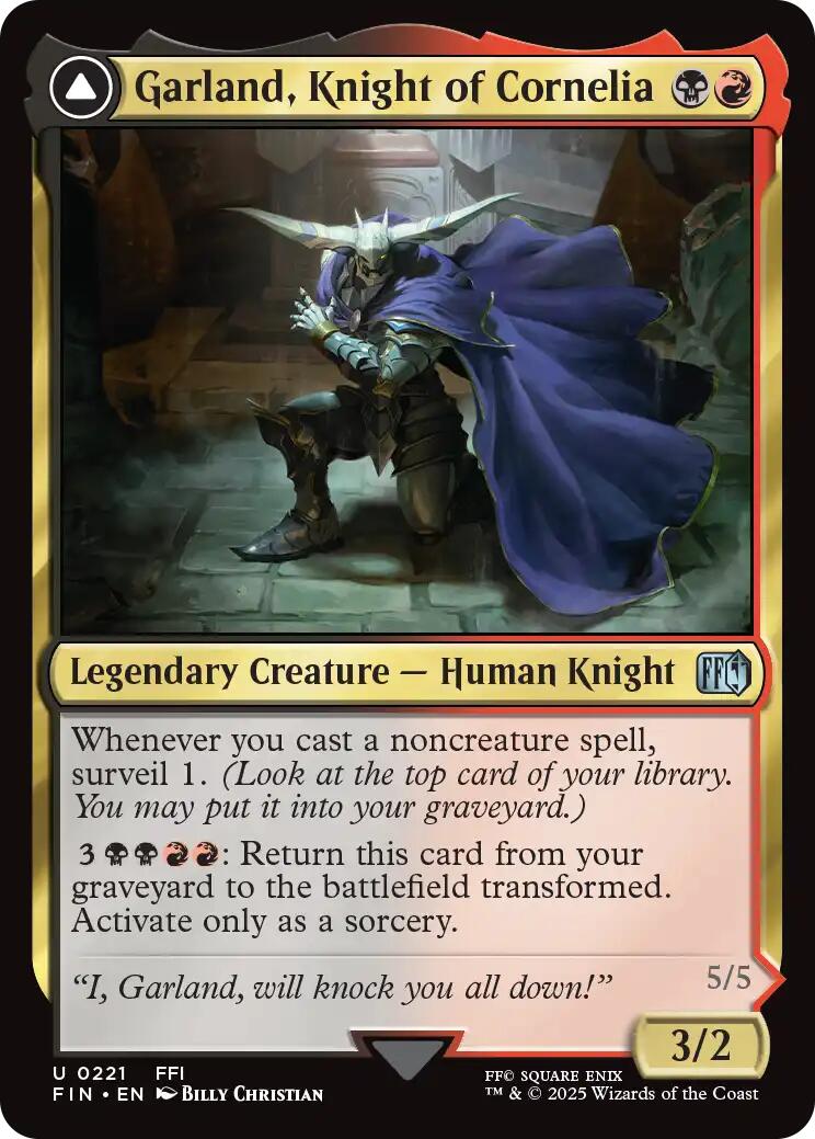 Garland, Knight of Cornelia