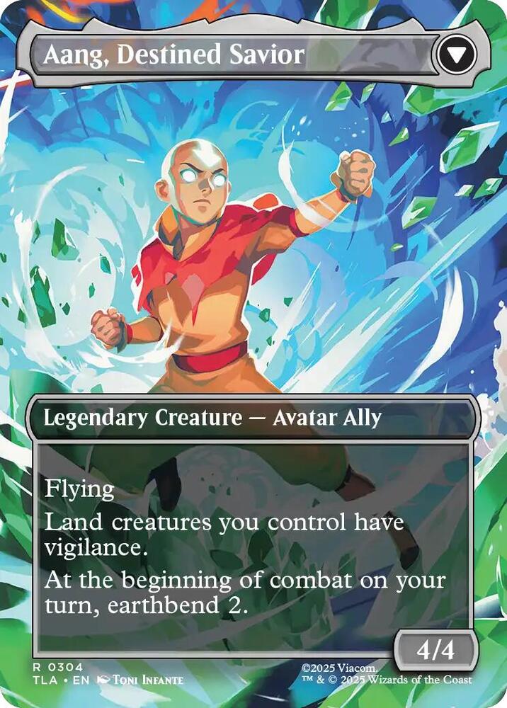 Aang, at the Crossroads (Borderless) (Back)